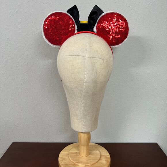 🎄 Santa Claus Minnie Ears | Disney-Inspired Christmas Mouse Ears Headband - Picture 5 of 5